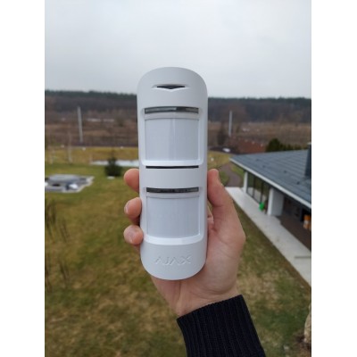 Бездротовий вуличний датчик руху Ajax MotionProtect Outdoor white Бездротовий вуличний датчик руху Ajax MotionProtect Outdoor white