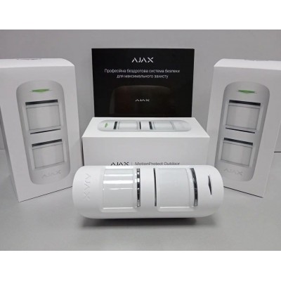 Бездротовий вуличний датчик руху Ajax MotionProtect Outdoor white Бездротовий вуличний датчик руху Ajax MotionProtect Outdoor white