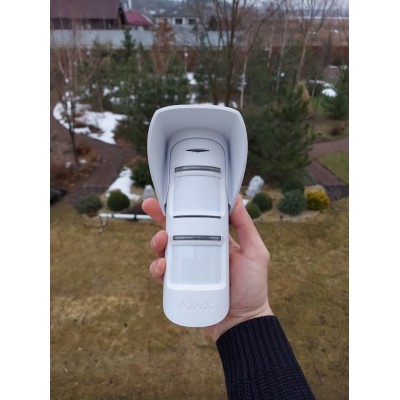 Бездротовий вуличний датчик руху Ajax MotionProtect Outdoor white Бездротовий вуличний датчик руху Ajax MotionProtect Outdoor white