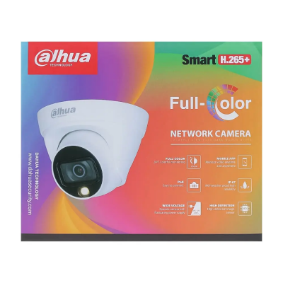 IP-відеокамера 2 Мп Dahua DH-IPC-HDW1239T1-LED-S5 (3.6 мм) для системи відеоспостереження