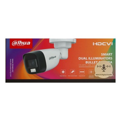 HDCVI відеокамера 5 Мп Dahua DH-HAC-HFW1500CMP-IL-A (2.8 мм) з подвійним підсвічуванням для системи відеонагляду