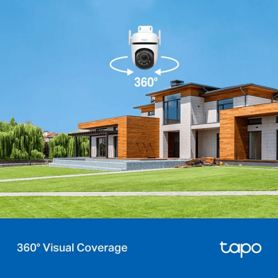 IP-камера TP-LINK Tapo C520WS 4MP Wi-Fi N300 1xFE LAN внешняя поворотная IP-камера TP-LINK Tapo C520WS 4MP Wi-Fi N300 1xFE LAN внешняя поворотная