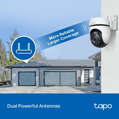 IP-камера TP-LINK Tapo C520WS 4MP Wi-Fi N300 1xFE LAN внешняя поворотная IP-камера TP-LINK Tapo C520WS 4MP Wi-Fi N300 1xFE LAN внешняя поворотная