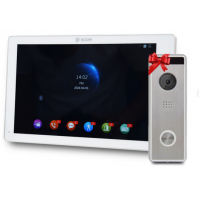 Комплект видеодомофон 10" BCOM BD-1070FHD/DVR-T White с поддержкой Tuya Smart + Видеопанель Tantos Triniti FHD