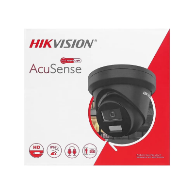 IP-відеокамера 8 Мп Hikvision DS-2CD2383G2-LI2U black (2.8 мм) з подвійним підсвічуванням для системи відеонагляду