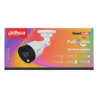 IP-видеокамера 2 Мп Dahua FullColor DH-IPC-HFW1239S1-LED (2.8 мм) с видеоаналитикой для системы видеонаблюдения