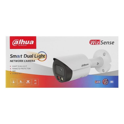 IP-видеокамера 2 Мп Dahua DH-IPC-HFW2249S-S-IL (2.8мм) с двойной подсветкой для системы видеонаблюдения IP-видеокамера 2 Мп Dahua DH-IPC-HFW2249S-S-IL (2.8мм) с двойной подсветкой для системы видеонаблюдения