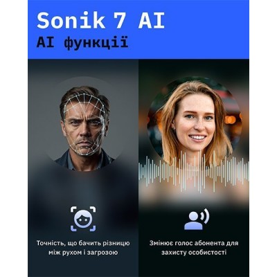 Відеодомофон Slinex Sonik 7 AI white з Wi-Fi