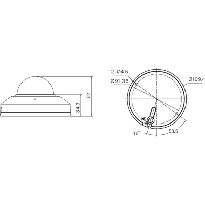 IP-відеокамера 4 Мп Provision-ISR DM-340WIPSN-28 (2.8 мм) з вбудованим мікрофоном для системи відеонагляду IP-відеокамера 4 Мп Provision-ISR DM-340WIPSN-28 (2.8 мм) з вбудованим мікрофоном для системи відеонагляду