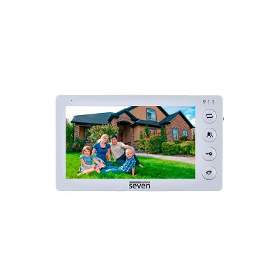 Відеодомофон 7 дюймів SEVEN DP-7573 white