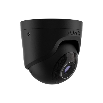 IP-відеокамера Ajax TurretCam (8 Мп/2.8 мм) black, дротова з роздільною здатністю 8 Мп і кутом огляду до 110°