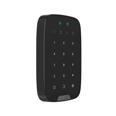 Беспроводная сенсорная клавиатура Ajax Keypad Plus (8EU) UA black со считывателем карт Pass и брелоков Tag