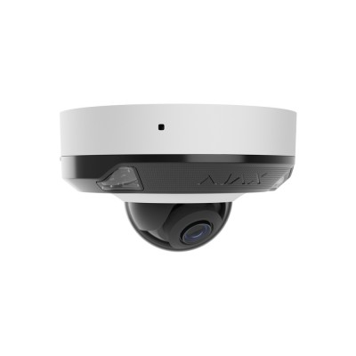 IP-відеокамера Ajax DomeCam Mini HL (8 Мп/4 мм) white, дротова з роздільною здатністю 8 Мп і кутом огляду до 85°
