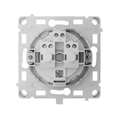 Комплект бездротової сигналізації Ajax StarterKit Cam (8EU) UA white + Вимикач Ajax LightSwitch 1-gang White одноклавішний + Реле Ajax OutletCore