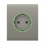 Центральна панель Ajax CenterCover (type F) olive для вбудованої розетки