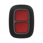 Беспроводная экстренная кнопка Ajax DoubleButton black с защитой от случайных нажатий