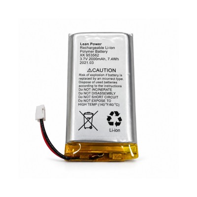 Акумулятор для Ajax Hub, Hub Plus, Hub 2, ReX/ReX 2 2А·год, 2-pin (XK-953562) Акумулятор для Ajax Hub, Hub Plus, Hub 2, ReX/ReX 2 2А·год, 2-pin (XK-953562)