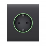 Центральна панель Ajax CenterCover (type F) graphite для вбудованої розетки