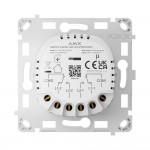 Реле Ajax LightCore (2-gang/2-way) vertical для двоклавішного прохідного вимикача