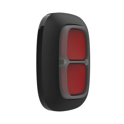 Беспроводная экстренная кнопка Ajax DoubleButton black с защитой от случайных нажатий