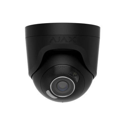 IP-відеокамера Ajax TurretCam HL (8 Мп/2.8 мм) black, дротова з роздільною здатністю 8 Мп і кутом огляду до 110° IP-відеокамера Ajax TurretCam HL (8 Мп/2.8 мм) black, дротова з роздільною здатністю 8 Мп і кутом огляду до 110°