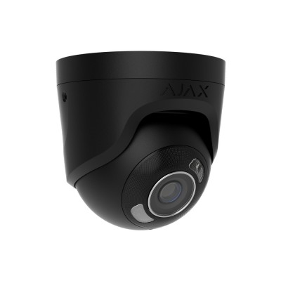 IP-відеокамера Ajax TurretCam HL (5 Мп/2.8 мм) black, дротова з роздільною здатністю 5 Мп і кутом огляду до 110°