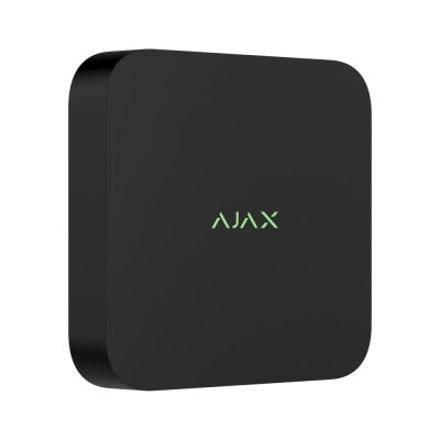 Мережевий відеореєстратор Ajax NVR DC black на 8 каналів з живленням від низьковольтного джерела Мережевий відеореєстратор Ajax NVR DC black на 8 каналів з живленням від низьковольтного джерела