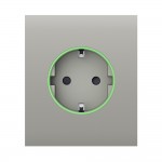 Центральна панель Ajax CenterCover (type F) oyster для вбудованої розетки Центральна панель Ajax CenterCover (type F) oyster для вбудованої розетки