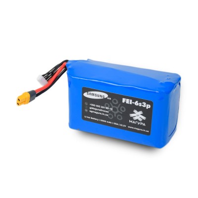 Акумулятор для FPV-дрона 6S3P Samsung 15000mAh INR21700-50S Li-Ion 22.2V 135A Акумулятор для FPV-дрона 6S3P Samsung 15000mAh INR21700-50S Li-Ion 22.2V 135A
