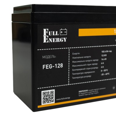 Акумулятор LiFePO4 12.8В 8А·год 102 Вт·год Full Energy FEG-128 для ДБЖ