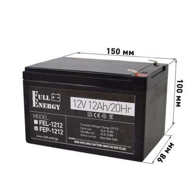 Аккумулятор 12В 12 Ач для ИБП Full Energy FEP-1212