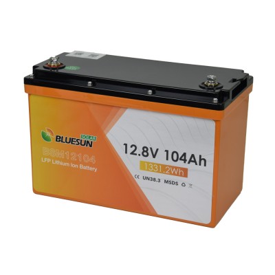 Акумулятор LiFePO4 (літій залізо фосфатний) 12.8В 104А·год Bluesun BSM12104 LFP Акумулятор LiFePO4 (літій залізо фосфатний) 12.8В 104А·год Bluesun BSM12104 LFP