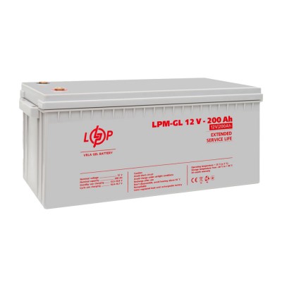 Акумулятор гелевий LogicPower 12В 200А·год (LPM-GL 12V - 200 Ah) GEL