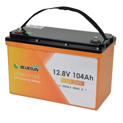 Акумулятор LiFePO4 (літій залізо фосфатний) 12.8В 104А·год Bluesun BSM12104 LFP Акумулятор LiFePO4 (літій залізо фосфатний) 12.8В 104А·год Bluesun BSM12104 LFP