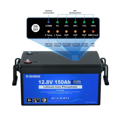 Аккумулятор LiFePO4 DC HOUSE 12.8V Bluetooth 150Ah (ECO-LFP1215005)