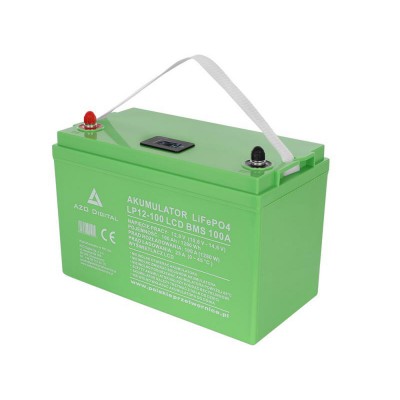 Акумулятор LiFePO4 LP12-100 100Ah 12V 100A LCD з Bluetooth