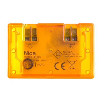 Сигнальна лампа Nice ELDC 12-36В з вбудованою антеною для воріт та шлагбаумів Сигнальна лампа Nice ELDC 12-36В з вбудованою антеною для воріт та шлагбаумів