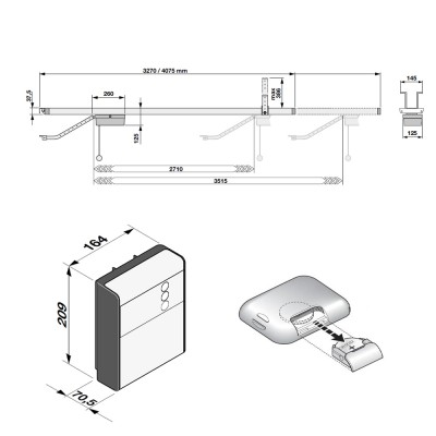 Автоматика для гаражних воріт Nice SPY650 HS BDKCE