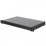 Патч-панель 24 порти SC-Simpl./LC-Dupl./E2000, пуста, кабельні вводи для 6xPG13.5 та 6xPG11, 1U, чорна