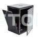 Шафа серверна SteelNet 18U 600 x 600 для мережевого обладнання (скло, чорний)