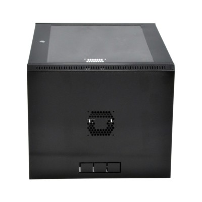 Шафа серверна SteelNet 18U 600 x 600 для мережевого обладнання (скло, чорний)