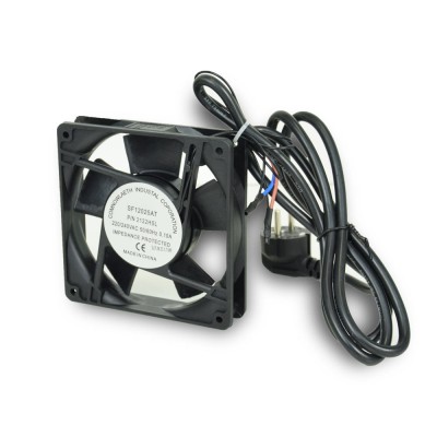 Вентилятор AXON LINK Fan-120-P 120*120, 220В, з кабелем живлення пластиковий