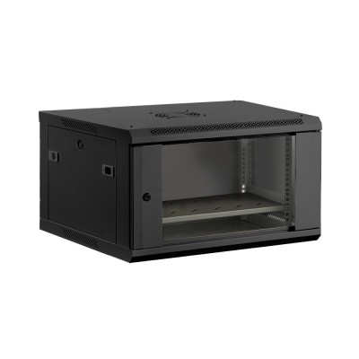 Шафа комутаційна настінна ALP-6406-B 600*450*370（6U） чорна