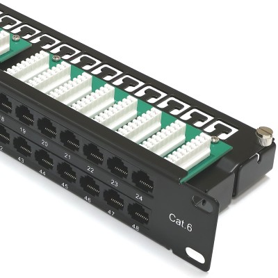 Патч-панель 19" 48xRJ-45 UTP, кат. 6, 1U, dual type, Kingda Патч-панель 19" 48xRJ-45 UTP, кат. 6, 1U, dual type, Kingda