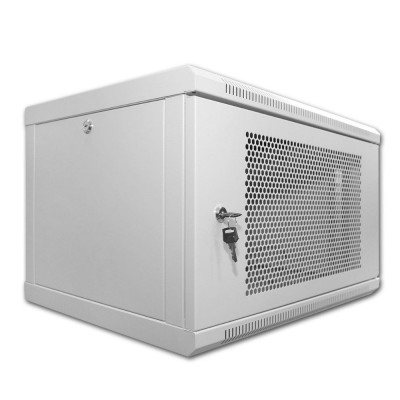 Шафа серверна SteelNet 9U 600 x 450 для мережевого обладнання (перфорація, сірий) Шафа серверна SteelNet 9U 600 x 450 для мережевого обладнання (перфорація, сірий)