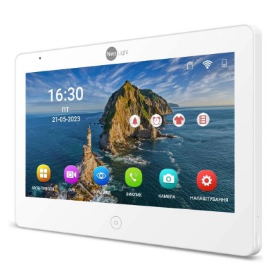 Комплект відеодомофона Neolight NeoKIT IP Pro WF 10: IP відеодомофон 10.1" з Wi-Fi та 2 Мп IP відеопанель