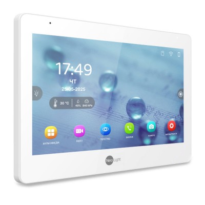 Комплект Neolight MEZZO Hybrid HD KIT Silver: гібридний відеодомофон 10.1" з Wi-Fi та 2 Мп відеопанель Комплект Neolight MEZZO Hybrid HD KIT Silver: гібридний відеодомофон 10.1" з Wi-Fi та 2 Мп відеопанель