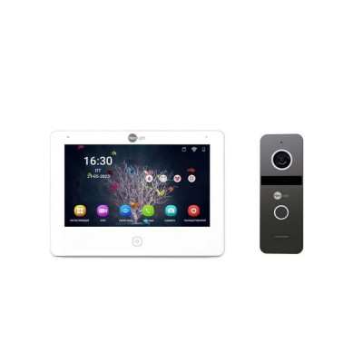 Комплект видеодомофона NeoLight NeoKIT IP Pro WF 7: IP видеодомофон 7" с Wi-Fi и 2 Мп видеопанель