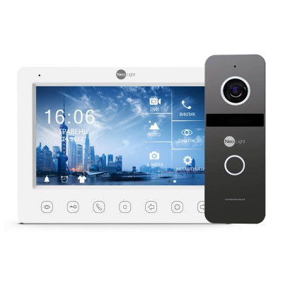 Комплект відеодомофона Neolight NeoKIT HD WF Graphite: відеодомофон 7 Комплект відеодомофона Neolight NeoKIT HD WF Graphite: відеодомофон 7
