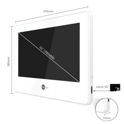 Комплект Neolight MEZZO Hybrid HD KIT Silver: гібридний відеодомофон 10.1" з Wi-Fi та 2 Мп відеопанель Комплект Neolight MEZZO Hybrid HD KIT Silver: гібридний відеодомофон 10.1" з Wi-Fi та 2 Мп відеопанель
